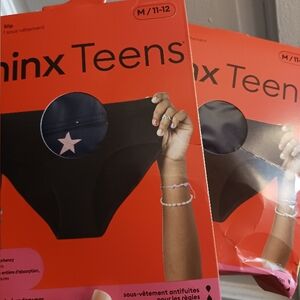 Thinx Teens Black Star Underwear